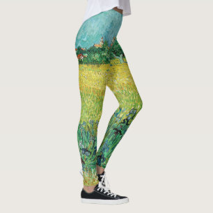 Vincent van Gogh - Feld mit Schwertlilien bei Arle Leggings