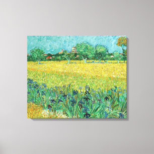 Vincent van Gogh - Feld mit Schwertlilien bei Arle Leinwanddruck