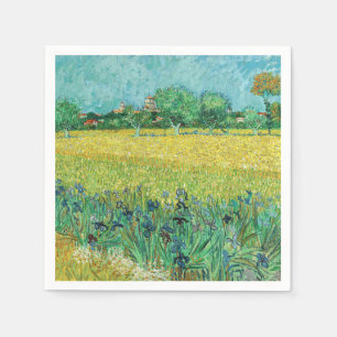 Vincent van Gogh - Feld mit Schwertlilien bei Arle Serviette