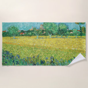 Vincent van Gogh - Feld mit Schwertlilien bei Arle Strandtuch
