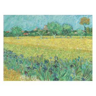 Vincent van Gogh - Feld mit Schwertlilien bei Arle Tischdecke