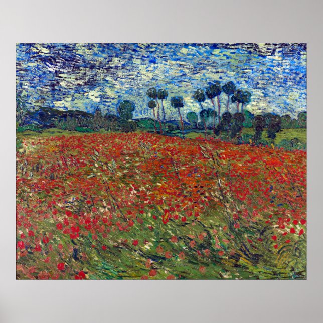 Vincent van Gogh Field of Poppies Poster (Vorne)