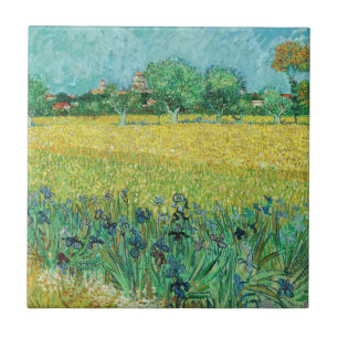 Vincent van Gogh - Field with Irises near Arles Fliese