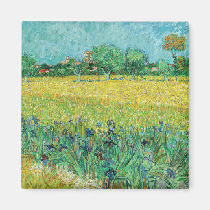 Vincent van Gogh - Field with Irises near Arles Magnet