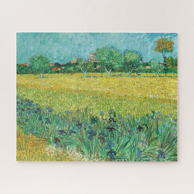 Vincent van Gogh - Field with Irises near Arles Puzzle (Horizontal)
