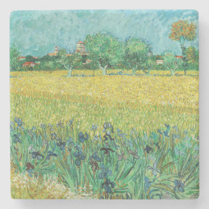 Vincent van Gogh - Field with Irises near Arles Steinuntersetzer