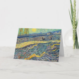 Vincent van Gogh - Field with plowing farmers Karte