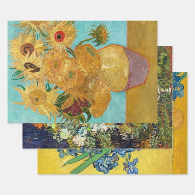 Vincent Van Gogh Fine Art Decoupage Geschenkpapier Set (Set)