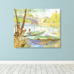 Vincent van Gogh Fischer im Frühling, Pont de Clic Leinwanddruck