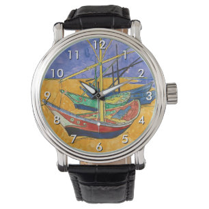 Vincent van Gogh - Fischerboote am Strand Armbanduhr
