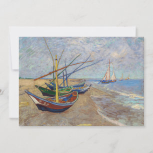 Vincent van Gogh - Fischerboote am Strand Einladung
