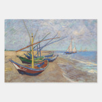 Vincent van Gogh - Fischerboote am Strand