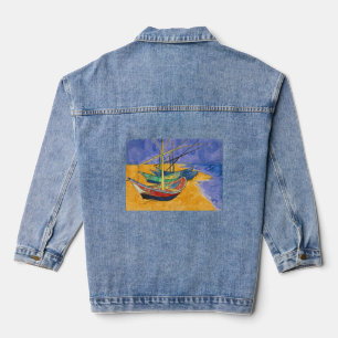 Vincent van Gogh - Fischerboote am Strand Jeansjacke