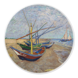 Vincent van Gogh - Fischerboote am Strand Keramikknauf