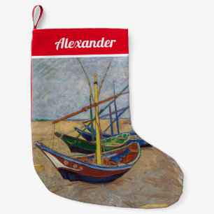 Vincent van Gogh - Fischerboote am Strand Kleiner Weihnachtsstrumpf