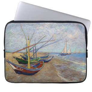 Vincent van Gogh - Fischerboote am Strand Laptopschutzhülle