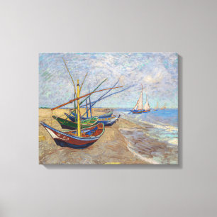Vincent van Gogh - Fischerboote am Strand Leinwanddruck