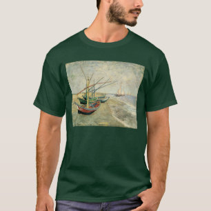 Vincent van Gogh - Fischerboote am Strand T-Shirt