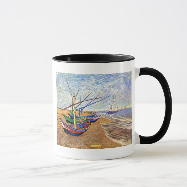 Vincent Van Gogh - Fischerboote am Strand Tasse (Rechts)