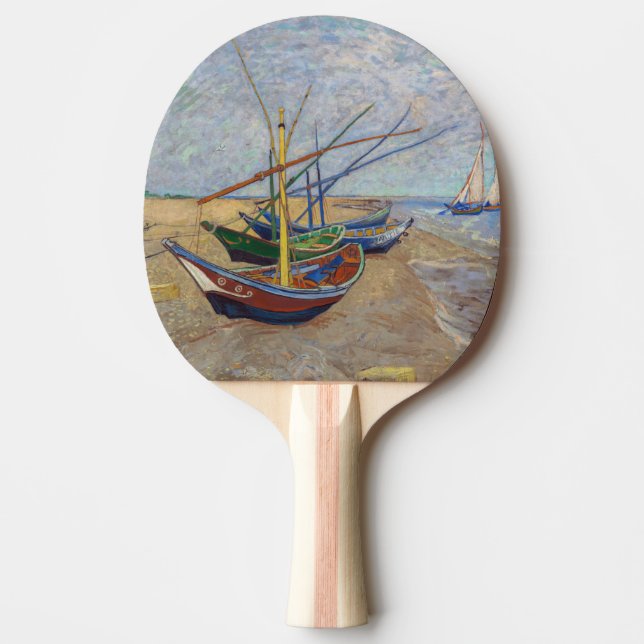 Vincent van Gogh - Fischerboote am Strand Tischtennis Schläger (Vorderseite)