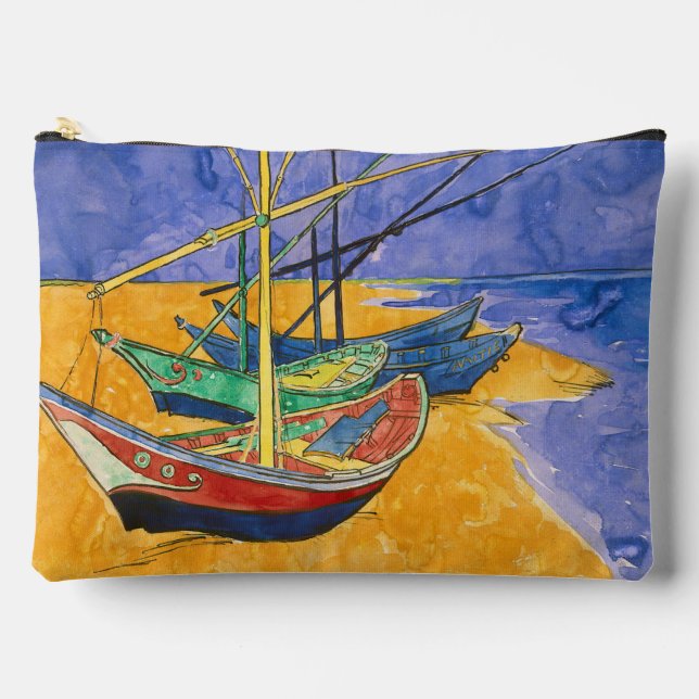 Vincent van Gogh - Fischerboote am Strand Zubehörtasche (Vorderseite)