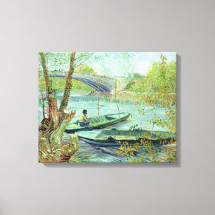 Vincent van Gogh Fischerei im Frühjahr Leinwanddruck