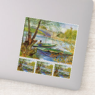 Vincent Van Gogh, Fischerei im Frühling Aufkleber