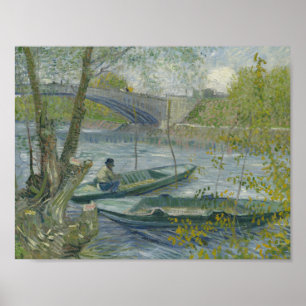 Vincent van Gogh - Fischerei im Frühling, die Pont Poster
