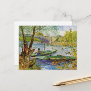 Vincent Van Gogh, Fischerei im Frühling Postkarte