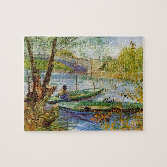 Vincent Van Gogh, Fischerei im Frühling Puzzle (Horizontal)
