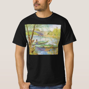 Vincent van Gogh Fishing im Frühling, Pont de Clic T-Shirt