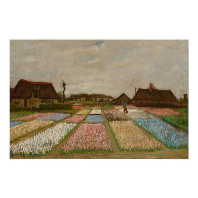 Vincent van Gogh  Flower Beds in Holland, c. 1883 Poster (Vorderseite)