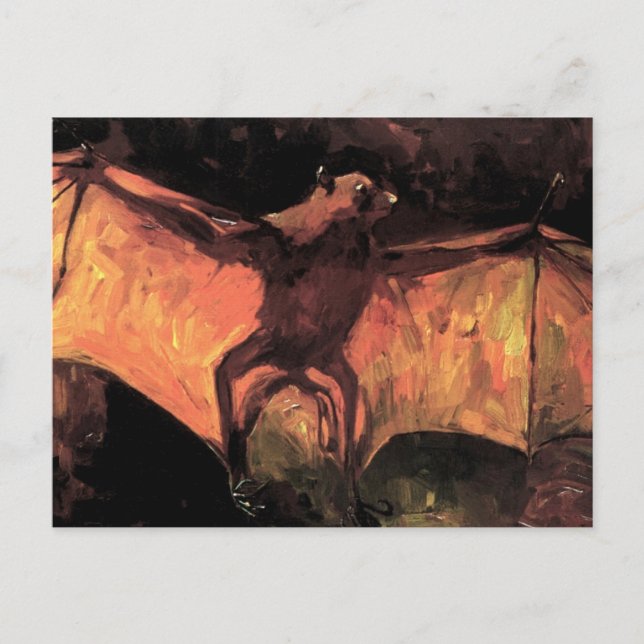 Vincent Van Gogh - Flying Fox - Halloween Fine Art Postkarte (Vorderseite)