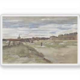 Vincent van Gogh - Frau aus Scheveningen Aufkleber