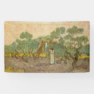 Vincent van Gogh - Frauen beim Olivenpflücken Banner