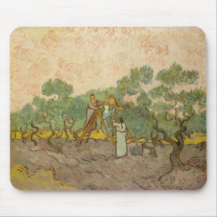 Vincent van Gogh - Frauen beim Olivenpflücken Mousepad