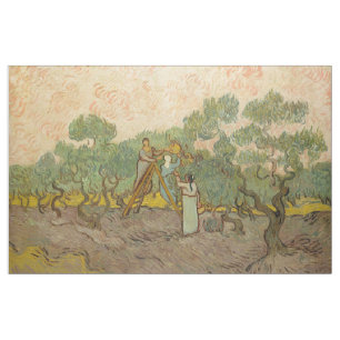 Vincent van Gogh - Frauen, die Oliven pflücken Stoff