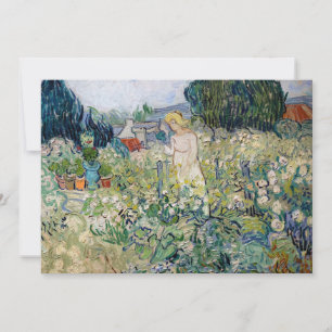 Vincent van Gogh - Fräulein Gachet in ihrem Garten Dankeskarte