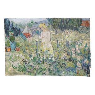 Vincent van Gogh - Fräulein Gachet in ihrem Garten Kissenbezug