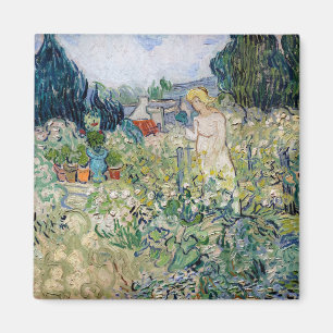 Vincent van Gogh - Fräulein Gachet in ihrem Garten Magnet
