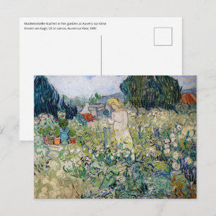 Vincent van Gogh - Fräulein Gachet in ihrem Garten Postkarte