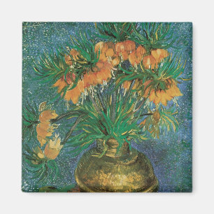 Vincent van Gogh - Fritillarien in einer Kupfervas Magnet