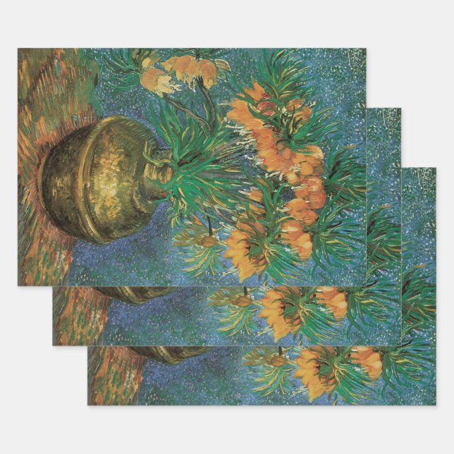 Vincent van Gogh - Fritillaries in einer Kupfervas Geschenkpapier Set (Set)