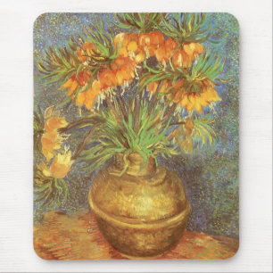 Vincent van Gogh - Fritillaries in einer Kupfervas Mousepad