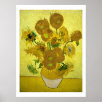 Vincent Van Gogh fünfzehn Sonnenblumen in einem Va