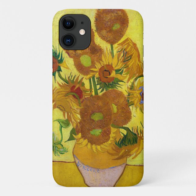 Vincent Van Gogh Fünfzehn Sonnenblumen in einer Va Case-Mate iPhone Hülle (Rückseite)