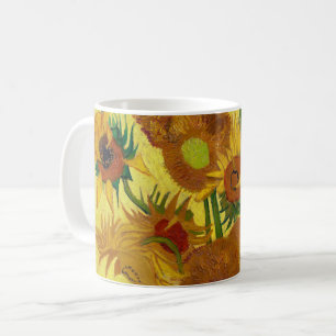 Vincent Van Gogh Fünfzehn Sonnenblumen in einer Va Kaffeetasse