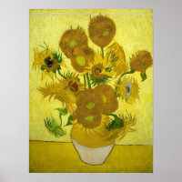 Vincent Van Gogh fünfzehn Sonnenblumen in einer Va