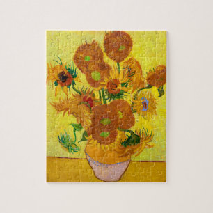 Vincent Van Gogh Fünfzehn Sonnenblumen in einer Va Puzzle