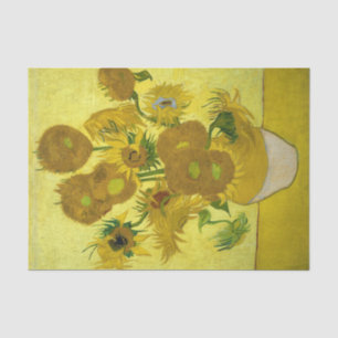 Vincent Van Gogh fünfzehn Sonnenblumen in einer Va Seidenpapier